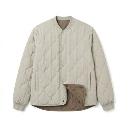 Strwnrqor™ Waymark Unisex Quilted Liner Jacket – Lightweight Reversible Casual Coat, Minimal Transitional Outerwear