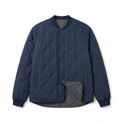 Strwnrqor™ Waymark Unisex Quilted Liner Jacket – Lightweight Reversible Casual Coat, Minimal Transitional Outerwear