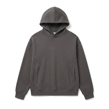 Strwnrqor™ Harbor Arc Unisex Heavyweight Hoodie – Structured Pullover Sweatshirt, Minimal Everyday Streetwear Top