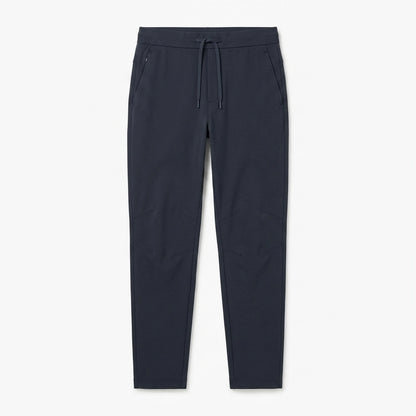 Strwnrqor™ Slate Current Men’s Tapered Drawstring Trousers – Stretch Casual Pants, Travel Commuter Chinos